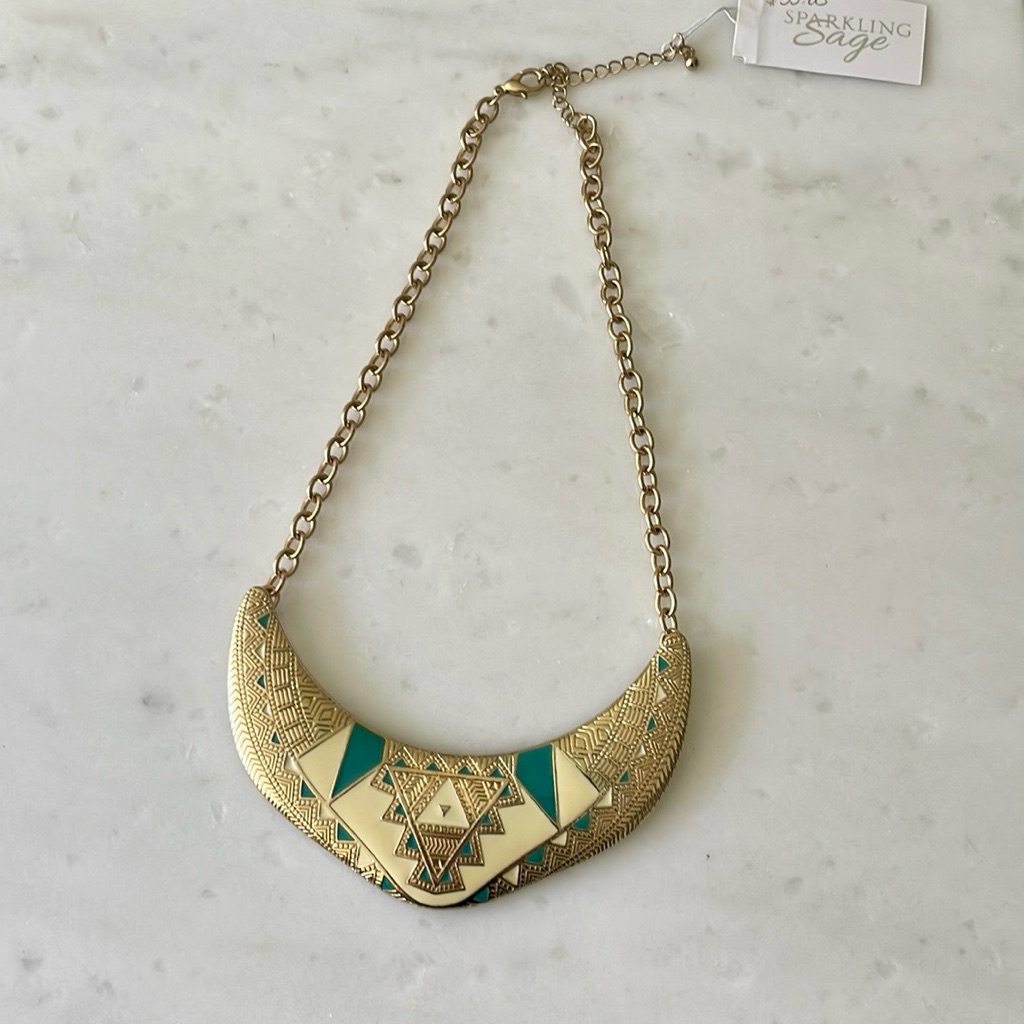 + Sparkling Sage + Tribal Necklace